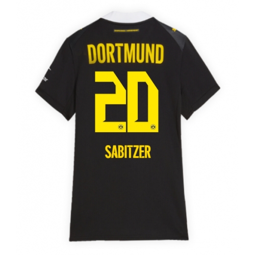 Borussia Dortmund Marcel Sabitzer #20 Maglia Gara Trasferta Repliche 2026-27 Donna Maniche Corte Borussia Dortmund Marcel Sabitzer #20 Maglia Gara Trasferta Repliche 2026-27 Donna Maniche Corte